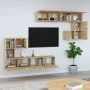 TV-Wandschrank aus Sonoma-Eichensperrholz von vidaXL, TV-Möbel - Ref: Foro24-3114584, Preis: 253,06 €, Rabatt: %