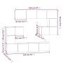 Mueble de pared para TV madera contrachapada color roble sonoma de vidaXL, Muebles TV - Ref: Foro24-3114584, Precio: 253,06 €...