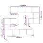 TV-Wandschrank aus Sonoma-Eichensperrholz von vidaXL, TV-Möbel - Ref: Foro24-3114584, Preis: 256,29 €, Rabatt: %