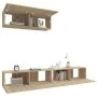 TV furniture set 3 pieces sonoma oak plywood by vidaXL, TV Furniture - Ref: Foro24-3114480, Price: 137,24 €, Discount: %