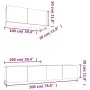 TV furniture set 3 pieces sonoma oak plywood by vidaXL, TV Furniture - Ref: Foro24-3114480, Price: 137,24 €, Discount: %