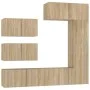 TV-Möbelset 6-teilig Sonoma-Eiche-Sperrholz von vidaXL, TV-Möbel - Ref: Foro24-3114552, Preis: 230,76 €, Rabatt: %