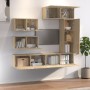 Set de muebles para TV 6 pzas madera contrachapada roble sonoma de vidaXL, Muebles TV - Ref: Foro24-3114552, Precio: 241,14 €...