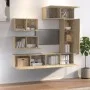 TV-Möbelset 6-teilig Sonoma-Eiche-Sperrholz von vidaXL, TV-Möbel - Ref: Foro24-3114552, Preis: 230,76 €, Rabatt: %
