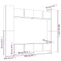 Set de muebles de TV 8 pzas madera contrachapada roble ahumado de vidaXL, Muebles TV - Ref: Foro24-3114235, Precio: 308,73 €,...