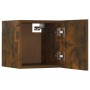 TV-Möbelset 8-tlg. aus geräuchertem Eichenschichtholz von vidaXL, TV-Möbel - Ref: Foro24-3114219, Preis: 194,39 €, Rabatt: %