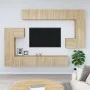TV-Wandschrank aus Sonoma-Eichensperrholz von vidaXL, TV-Möbel - Ref: Foro24-3114592, Preis: 363,24 €, Rabatt: %