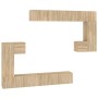 TV-Wandschrank aus Sonoma-Eichensperrholz von vidaXL, TV-Möbel - Ref: Foro24-3114592, Preis: 369,49 €, Rabatt: %