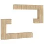TV-Wandschrank aus Sonoma-Eichensperrholz von vidaXL, TV-Möbel - Ref: Foro24-3114592, Preis: 363,24 €, Rabatt: %