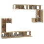 TV-Wandschrank aus Sonoma-Eichensperrholz von vidaXL, TV-Möbel - Ref: Foro24-3114592, Preis: 369,49 €, Rabatt: %