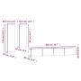 TV-Möbelset 4-teilig Sonoma-Eichensperrholz von vidaXL, TV-Möbel - Ref: Foro24-3114632, Preis: 193,65 €, Rabatt: %