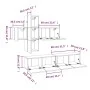 7-teiliges TV-Schrankset aus geräuchertem Eichensperrholz von vidaXL, TV-Möbel - Ref: Foro24-3114507, Preis: 166,27 €, Rabatt: %