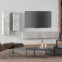 TV-Möbel-Set 4 Stück Sperrholz grau Beton von vidaXL, TV-Möbel - Ref: Foro24-3114633, Preis: 193,59 €, Rabatt: %