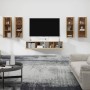 TV-Möbelset 6-teilig Sonoma-Eiche-Sperrholz von vidaXL, TV-Möbel - Ref: Foro24-3114344, Preis: 243,14 €, Rabatt: %