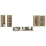 TV-Möbelset 6-teilig Sonoma-Eiche-Sperrholz von vidaXL, TV-Möbel - Ref: Foro24-3114344, Preis: 238,02 €, Rabatt: %