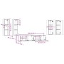 TV-Möbelset 6-teilig Sonoma-Eiche-Sperrholz von vidaXL, TV-Möbel - Ref: Foro24-3114344, Preis: 243,14 €, Rabatt: %