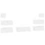 TV furniture set, 7 pieces, white plywood. by vidaXL, TV Furniture - Ref: Foro24-3114542, Price: 311,04 €, Discount: %