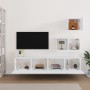 TV-Möbel-Set 4 Stück Sperrholz weiß von vidaXL, TV-Möbel - Ref: Foro24-3114638, Preis: 154,21 €, Rabatt: %
