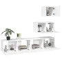 TV-Möbel-Set 4 Stück Sperrholz weiß von vidaXL, TV-Möbel - Ref: Foro24-3114638, Preis: 150,39 €, Rabatt: %