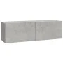 TV-Möbelset 6-teilig betongraues Sperrholz von vidaXL, TV-Möbel - Ref: Foro24-3114465, Preis: 270,17 €, Rabatt: %