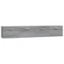 Armarios pared 2 uds contrachapada gris sonoma 100x36,5x35 cm de vidaXL, Taquillas y armarios de almacenamiento - Ref: Foro24...