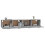 Armarios pared 2 uds contrachapada gris sonoma 100x36,5x35 cm de vidaXL, Taquillas y armarios de almacenamiento - Ref: Foro24...
