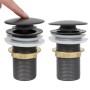 Druckablauf ohne Überlauffunktion grau 6,4x6,4x9,1cm von vidaXL, Wasserhähne - Ref: Foro24-149063, Preis: 14,83 €, Rabatt: %