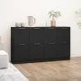 Regale 2 Schränke aus schwarzem Sperrholz 60x30x70 cm. von vidaXL, Sideboards - Ref: Foro24-3115805, Preis: 123,57 €, Rabatt: %