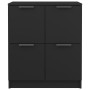 Regale 2 Schränke aus schwarzem Sperrholz 60x30x70 cm. von vidaXL, Sideboards - Ref: Foro24-3115805, Preis: 126,17 €, Rabatt: %