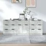 Concrete gray plywood 3-piece sideboard by vidaXL, Sideboards - Ref: Foro24-3115799, Price: 208,69 €, Discount: %