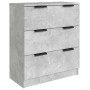 Concrete gray plywood 3-piece sideboard by vidaXL, Sideboards - Ref: Foro24-3115799, Price: 225,80 €, Discount: %