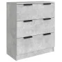 Concrete gray plywood 3-piece sideboard by vidaXL, Sideboards - Ref: Foro24-3115799, Price: 208,69 €, Discount: %