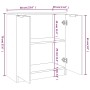 Sideboards 2 Stück schwarzes Sperrholz 60x30x70 cm von vidaXL, Sideboards - Ref: Foro24-3115773, Preis: 125,14 €, Rabatt: %