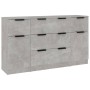 Concrete gray plywood 3-piece sideboard set by vidaXL, Sideboards - Ref: Foro24-3115823, Price: 172,32 €, Discount: %