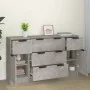 Concrete gray plywood 3-piece sideboard set by vidaXL, Sideboards - Ref: Foro24-3115823, Price: 162,84 €, Discount: %