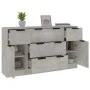 Concrete gray plywood 3-piece sideboard set by vidaXL, Sideboards - Ref: Foro24-3115823, Price: 162,84 €, Discount: %