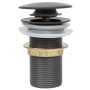 Druckablauf ohne Überlauffunktion grau 6,4x6,4x9,1cm von vidaXL, Wasserhähne - Ref: Foro24-149063, Preis: 14,83 €, Rabatt: %