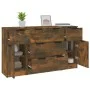 3-teiliges Sideboard-Set aus geräuchertem Eichensperrholz von vidaXL, Sideboards - Ref: Foro24-3115825, Preis: 152,39 €, Raba...