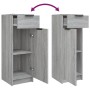 Sonoma gray plywood 5-piece bathroom furniture set by vidaXL, Bathroom furniture - Ref: Foro24-3115858, Price: 293,91 €, Disc...