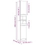 Sonoma gray plywood 5-piece bathroom furniture set by vidaXL, Bathroom furniture - Ref: Foro24-3115858, Price: 293,91 €, Disc...