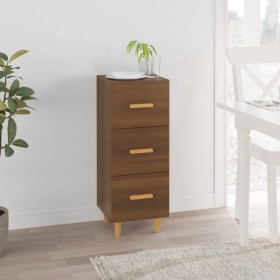 Oak brown engineered wood sideboard 34.5x34x90 cm by vidaXL, Sideboards - Ref: Foro24-817410, Price: 56,07 €, Discount: %