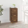 Sideboard aus eichenbraunem Holzwerkstoff, 34,5 x 34 x 90 cm von vidaXL, Sideboards - Ref: Foro24-817410, Preis: 56,07 €, Rab...