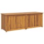Baúl de jardín madera maciza de teca 150x50x55 cm