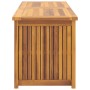 Baúl de jardín madera maciza de teca 150x50x55 cm