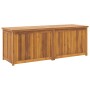 Baúl de jardín madera maciza de teca 150x50x55 cm
