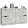 Sideboards 3 Stück zementgraues Sperrholz von vidaXL, Sideboards - Ref: Foro24-3115847, Preis: 124,74 €, Rabatt: %