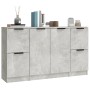 Sideboards 3 Stück zementgraues Sperrholz von vidaXL, Sideboards - Ref: Foro24-3115847, Preis: 126,78 €, Rabatt: %