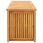 Baúl de jardín madera maciza de teca 175x50x55 cm