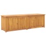 Baúl de jardín madera maciza de teca 175x50x55 cm