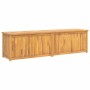 Baúl de jardín madera maciza de teca 200x50x55 cm